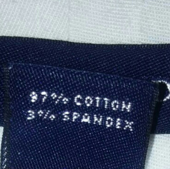 Lands' End Seersucker Pants Navy Blue White - Picture 8 of 8